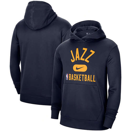 Utah Jazz 2021 Navy Spotlight Pullover Hoodie